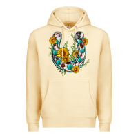 Pina Colada cowhide sunflower horseshoe Premium Hoodie - Zillion Design Studio