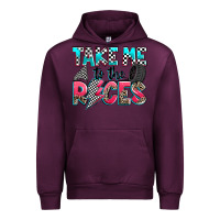 Mauve Wine take me to the races Urban Hoodie - Zillion Design Studio
