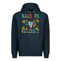 Navy back on my bullshit Premium Hoodie - Zillion Design Studio