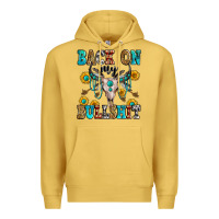 Antique Gold back on my bullshit Premium Hoodie - Zillion Design Studio