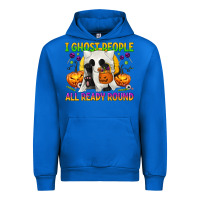 Cobalt I Ghost People All Ready Round Urban Hoodie - texasbilliewilder