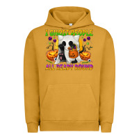 Pigment Peanut Butter I Ghost People All Ready Round Urban Hoodie - texasbilliewilder