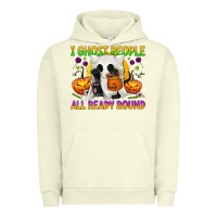 I Ghost People All Ready Round Urban Hoodie | Teevron