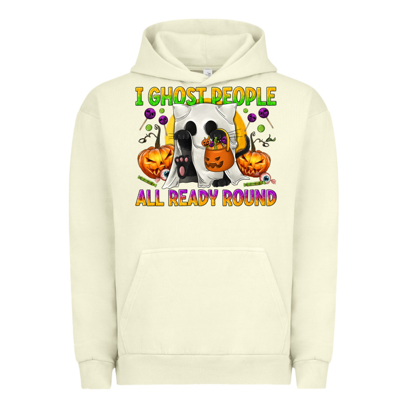 I Ghost People All Ready Round Urban Hoodie by texasbilliewilder | Teevron
