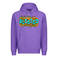 Purple western blessed Premium Hoodie - Zillion Design Studio