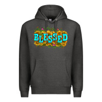 Charcoal Heather western blessed Premium Hoodie - Zillion Design Studio