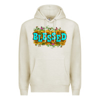 Oatmeal Heather western blessed Premium Hoodie - Zillion Design Studio