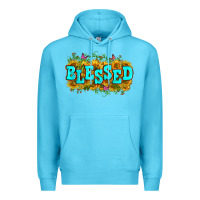 Ocean Blue western blessed Premium Hoodie - Zillion Design Studio