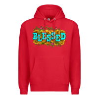 Red western blessed Premium Hoodie - Zillion Design Studio