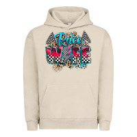 Pigment French Oak race wife Urban Hoodie - Zillion Design Studio