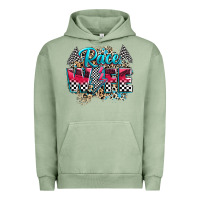 Pigment Oil Green race wife Urban Hoodie - Zillion Design Studio