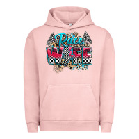Pigment Salmon race wife Urban Hoodie - Zillion Design Studio