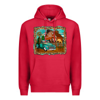 Rustic Country Barn Premium Hoodie | Teevron