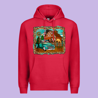 Rustic Country Barn Premium Hoodie Designed By Zillion Design Studio