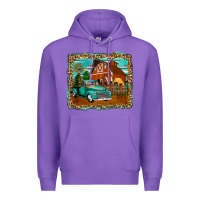 Purple rustic country barn Premium Hoodie - Zillion Design Studio