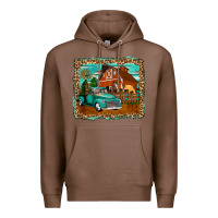 Chestnut rustic country barn Premium Hoodie - Zillion Design Studio
