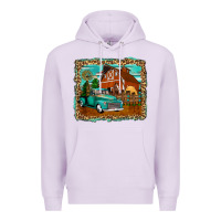 Lilac rustic country barn Premium Hoodie - Zillion Design Studio