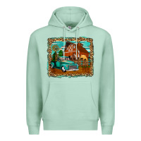 Seafoam rustic country barn Premium Hoodie - Zillion Design Studio