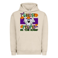 Pigment French Oak I Ghost People All Year Round Urban Hoodie - texasbilliewilder