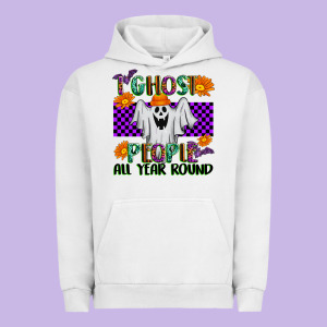 I Ghost People All Year Round Urban Hoodie Designed By Texasbilliewilder