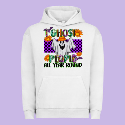 I Ghost People All Year Round Urban Hoodie Designed By Texasbilliewilder