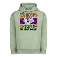 Pigment Oil Green I Ghost People All Year Round Urban Hoodie - texasbilliewilder