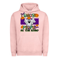 Pigment Salmon I Ghost People All Year Round Urban Hoodie - texasbilliewilder