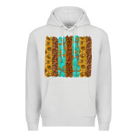 Dove Grey Western Brushstrokes Premium Hoodie - texasbilliewilder