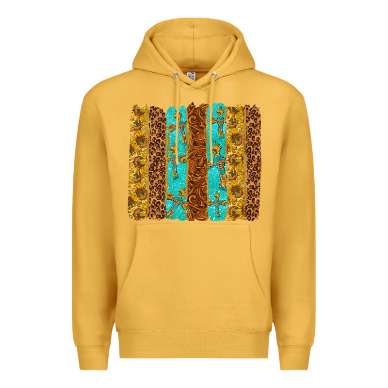 Western Brushstrokes Premium Hoodie by texasbilliewilder | Teevron