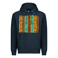 Navy Western Brushstrokes Premium Hoodie - texasbilliewilder