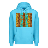 Ocean Blue Western Brushstrokes Premium Hoodie - texasbilliewilder