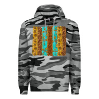 Slate Camo Western Brushstrokes Premium Hoodie - texasbilliewilder