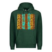 Sports Green Western Brushstrokes Premium Hoodie - texasbilliewilder