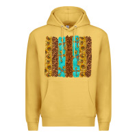 Antique Gold Western Brushstrokes Premium Hoodie - texasbilliewilder