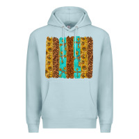 Blue Mist Western Brushstrokes Premium Hoodie - texasbilliewilder