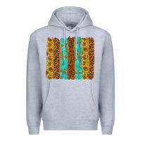 Heather Grey Western Brushstrokes Premium Hoodie - texasbilliewilder