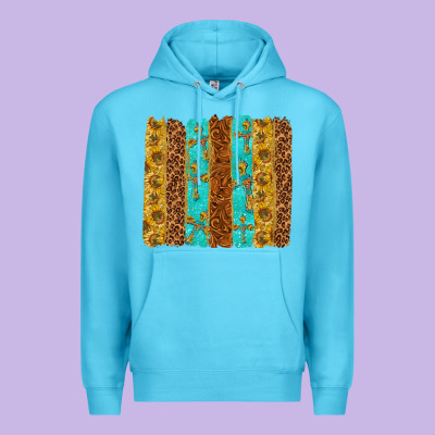 Western Brushstrokes Premium Hoodie Designed By Texasbilliewilder