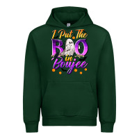 Forest Green I Put The Boo In Boujee Urban Hoodie - texasbilliewilder