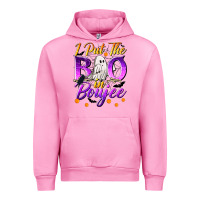 Fuchsia Pink I Put The Boo In Boujee Urban Hoodie - texasbilliewilder
