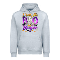 Heather Grey I Put The Boo In Boujee Urban Hoodie - texasbilliewilder