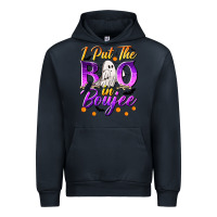 Navy I Put The Boo In Boujee Urban Hoodie - texasbilliewilder