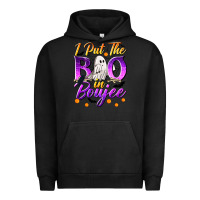 Pigment Black I Put The Boo In Boujee Urban Hoodie - texasbilliewilder