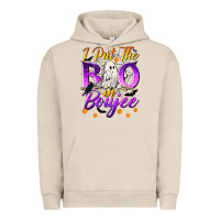 Pigment French Oak I Put The Boo In Boujee Urban Hoodie - texasbilliewilder