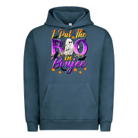 Pigment Midnight Navy I Put The Boo In Boujee Urban Hoodie - texasbilliewilder