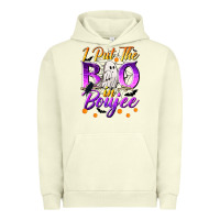 Pigment Pistachio I Put The Boo In Boujee Urban Hoodie - texasbilliewilder