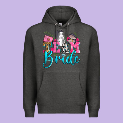 Team Bride Premium Hoodie Designed By Zillion Design Studio
