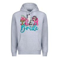 Heather Grey team bride Premium Hoodie - Zillion Design Studio