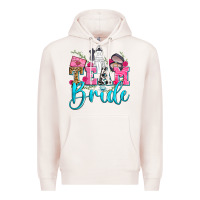 Pale Pink team bride Premium Hoodie - Zillion Design Studio
