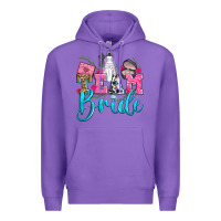 Purple team bride Premium Hoodie - Zillion Design Studio