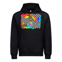 Black race leopard tie dye background Urban Hoodie - Zillion Design Studio
